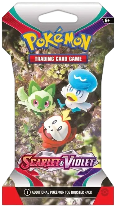 Scarlet & Violet Sleeved Booster Pack — édition anglaise