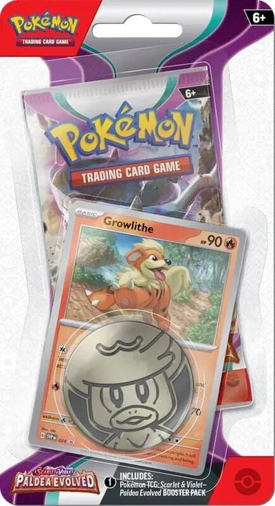 Pokémon — Paldea Evolved Single Pack Blister [Growlithe] — Anglais