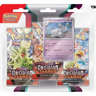 Obsidian Flames 3 Pack Blister [Houndstone] — édition anglaise