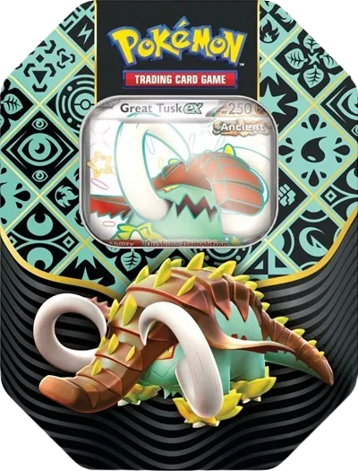 Paldean Fates International Tin [Great Tusk ex] — édition anglaise