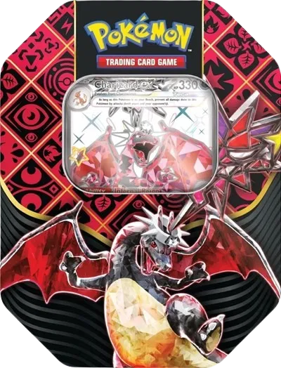 Pokémon — Paldean Fates International Tin [Charizard ex] — Anglais