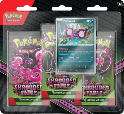 Shrouded Fable 3 Pack Blister [Pecharunt] — édition anglaise