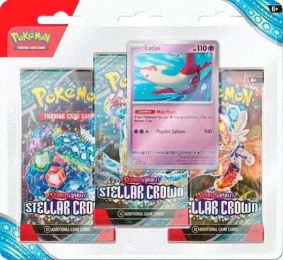 Pokémon — Stellar Crown 3 Pack Blisters [Latias] — Anglais