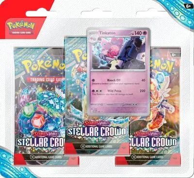 Pokémon — Stellar Crown 3 Pack Blisters [Tinkaton] — Anglais