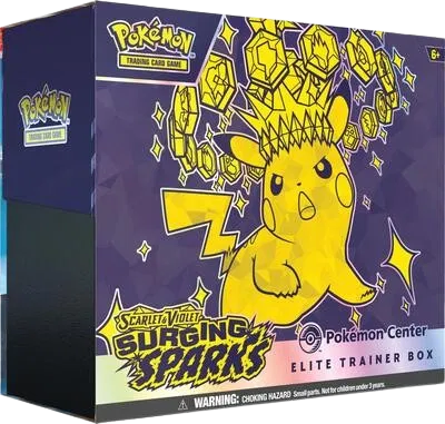 Surging Sparks Pokemon Center Elite Trainer Box (Exclusive) — édition anglaise