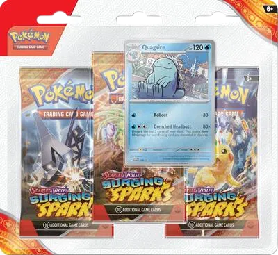 Surging Sparks 3 Pack Blisters [Quagsire] — édition anglaise