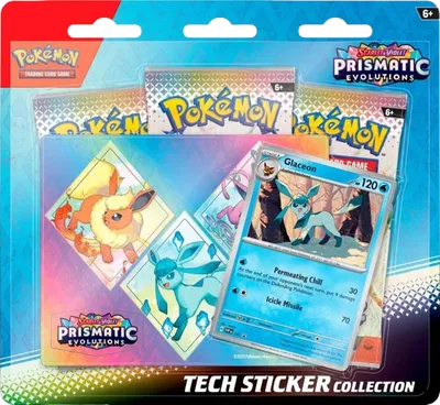 Pokémon — Prismatic Evolutions Tech Sticker Collection [Glaceon] — Anglais