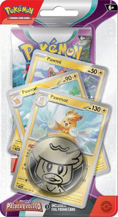 Pokémon — Paldea Evolved Premium Checklane Blister [Pawmot] — Anglais