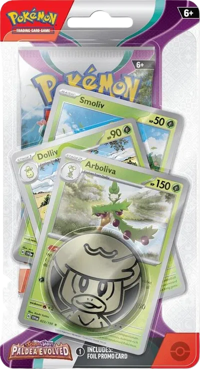 Pokémon — Paldea Evolved Premium Checklane Blister [Arboliva] — Anglais