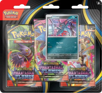 Pokémon — Phantasmal Flames 3 Pack Blister [Sneasel] — Anglais