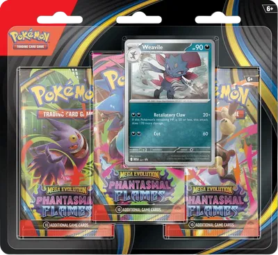 Phantasmal Flames 3 Pack Blister [Weavile] — édition anglaise