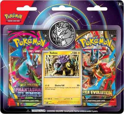 Pokémon — 2-Pack Blister [Raikou] (3-tab) — Anglais