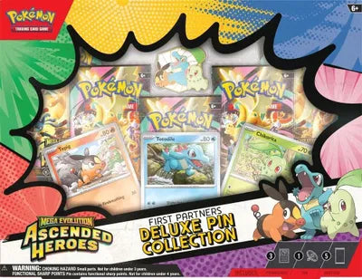 Pokémon — Ascended Heroes First Partners Deluxe Pin Collection — Anglais