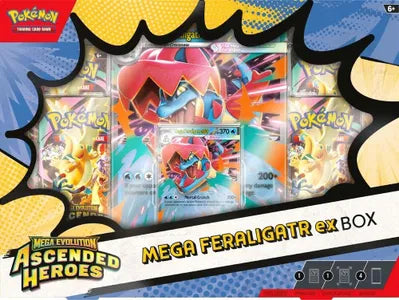 Pokémon — Ascended Heroes Mega Feraligatr ex Box — Anglais