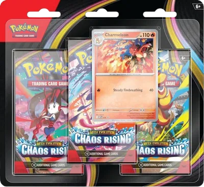 Pokémon — Chaos Rising 3 Pack Blister [Charmeleon] — Anglais