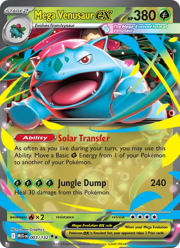 Mega Venusaur ex — 003/132 — Mega Evolution