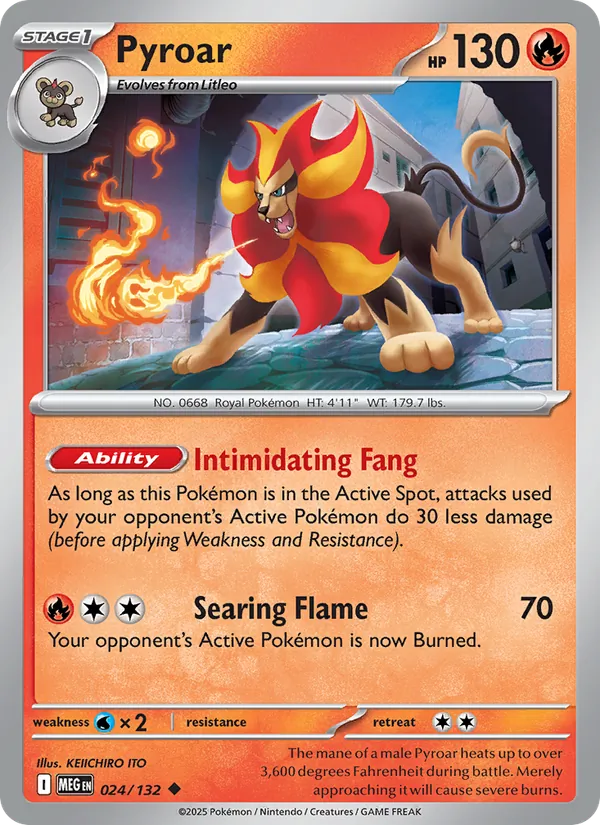 Pyroar — 024/132 — Mega Evolution