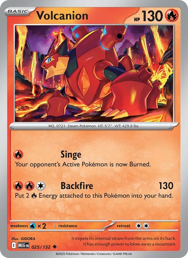 Volcanion — 025/132 — Mega Evolution