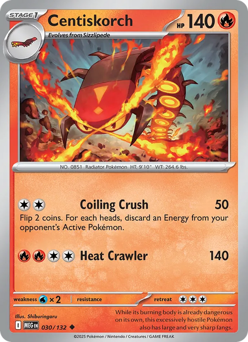 Centiskorch — 030/132 — Mega Evolution