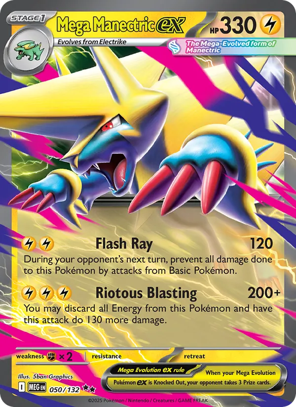 Mega Manectric ex — 050/132 — Mega Evolution