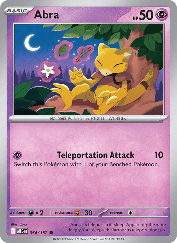 Abra — 054/132 — Mega Evolution
