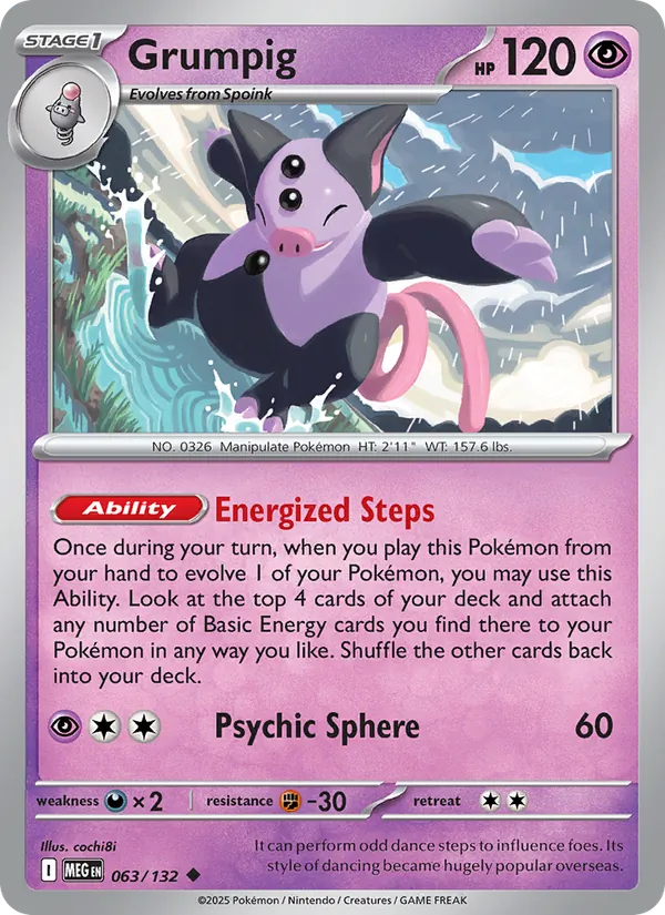 Grumpig — 063/132 — Mega Evolution