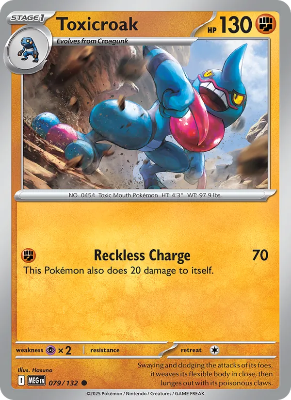 Toxicroak — 079/132 — Mega Evolution