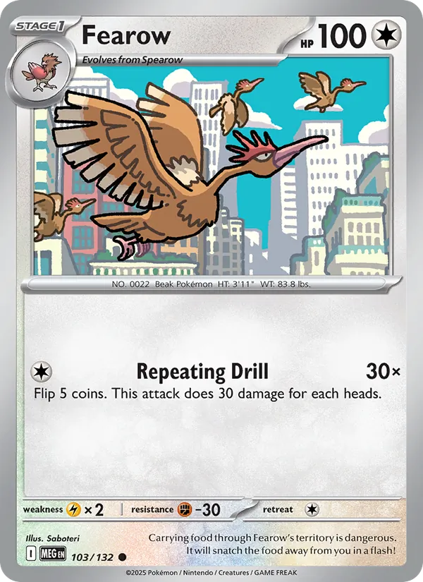 Fearow — 103/132 — Mega Evolution