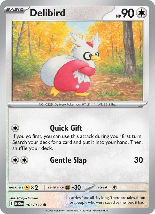 Delibird — 105/132 — Mega Evolution