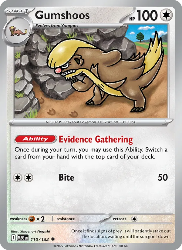 Gumshoos — 110/132 — Mega Evolution