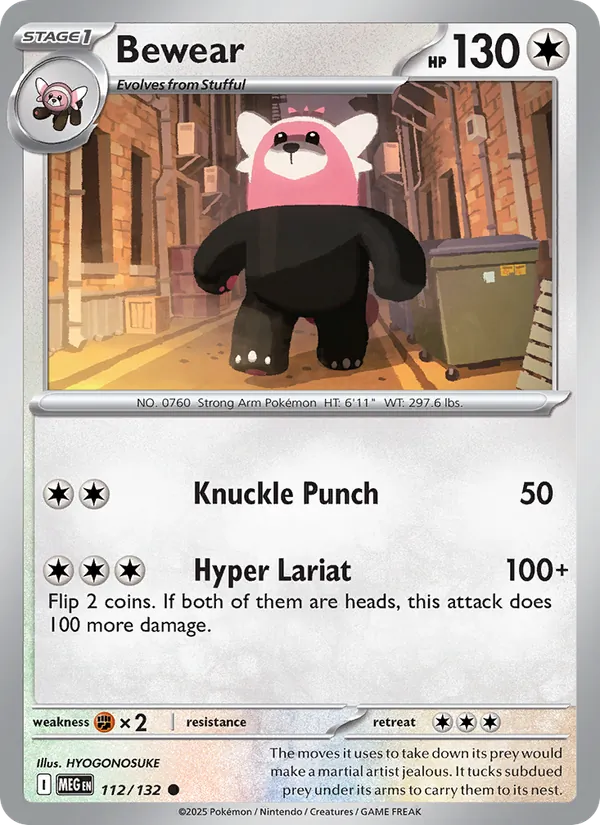 Bewear — 112/132 — Mega Evolution