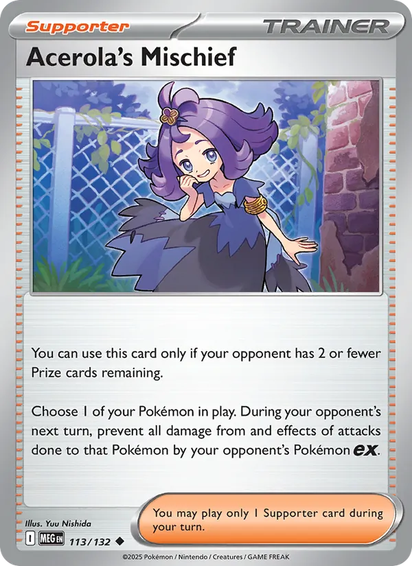 Acerola's Mischief — 113/132 — Mega Evolution