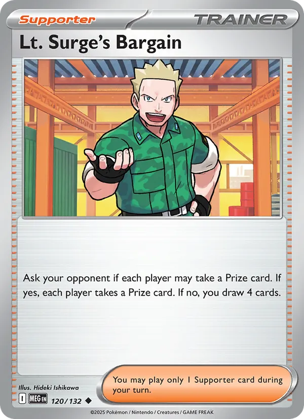 Lt. Surge's Bargain — 120/132 — Mega Evolution