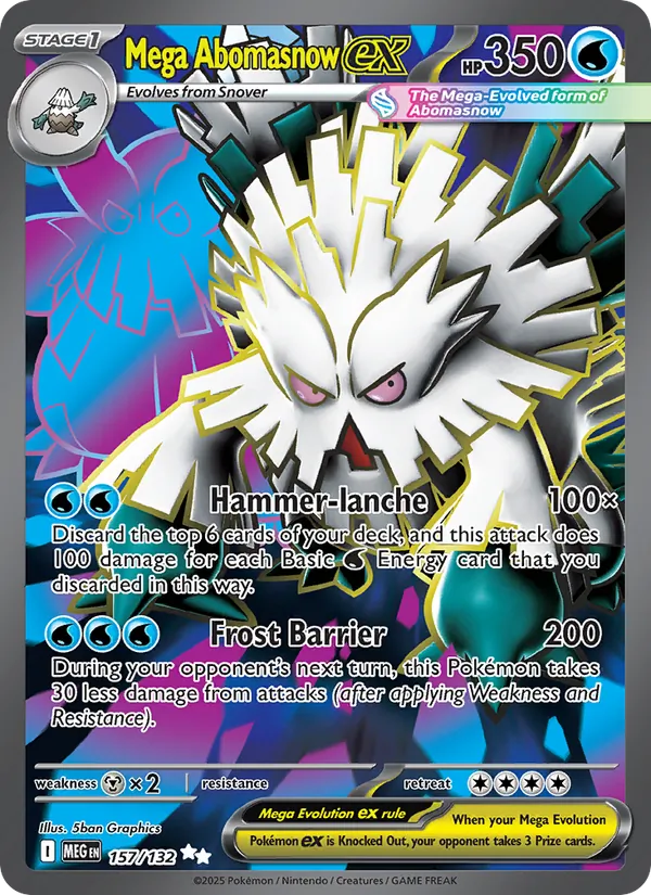 Mega Abomasnow ex — 157/132 — Mega Evolution