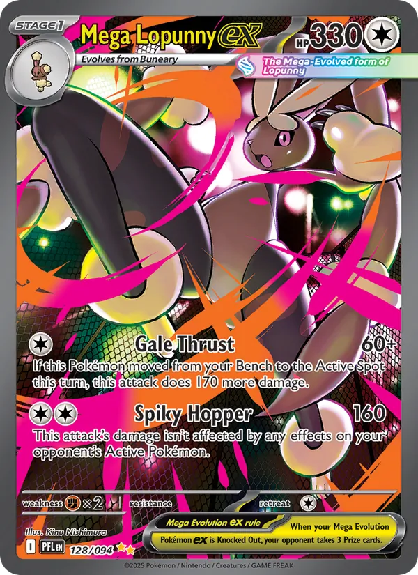 Mega Lopunny ex 128/94 — Phantasmal Flames