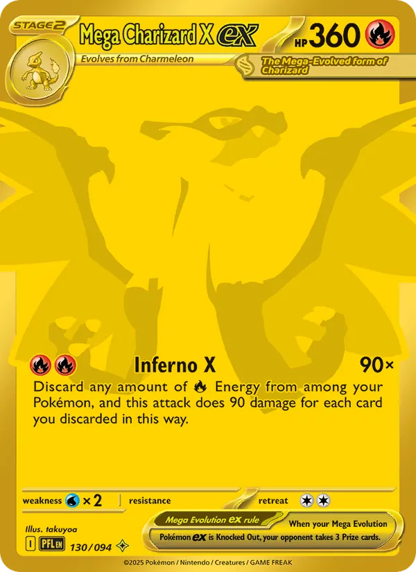 Mega Charizard X ex 130/94 — Phantasmal Flames
