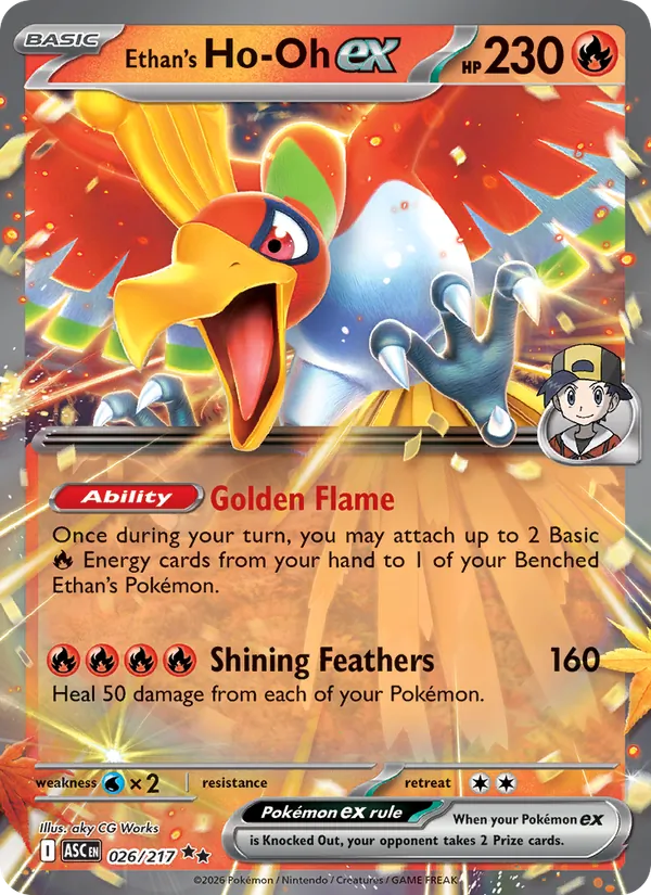 Ethan's Ho-Oh ex 026/217 — Ascended Heroes