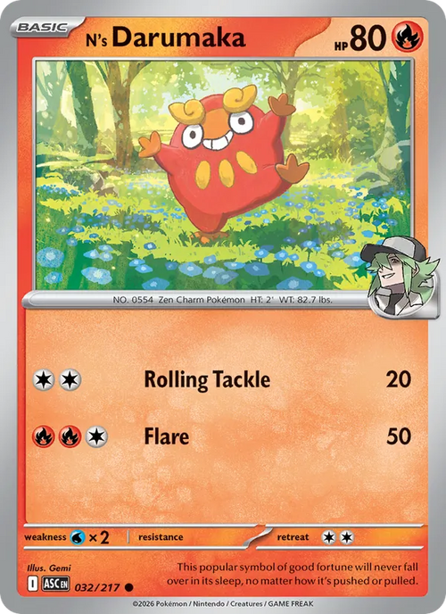 N's Darumaka 032/217 — Ascended Heroes