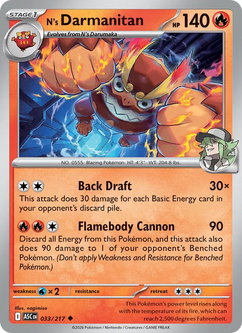 N's Darmanitan 033/217 — Ascended Heroes