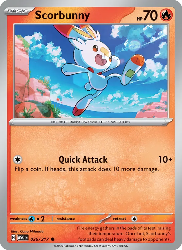 Scorbunny 036/217 — Ascended Heroes