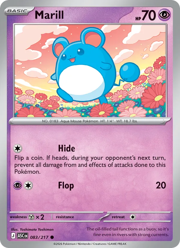 Marill 083/217 — Ascended Heroes