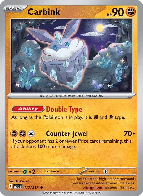Carbink 117/217 — Ascended Heroes