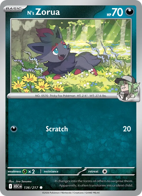 N's Zorua 136/217 — Ascended Heroes