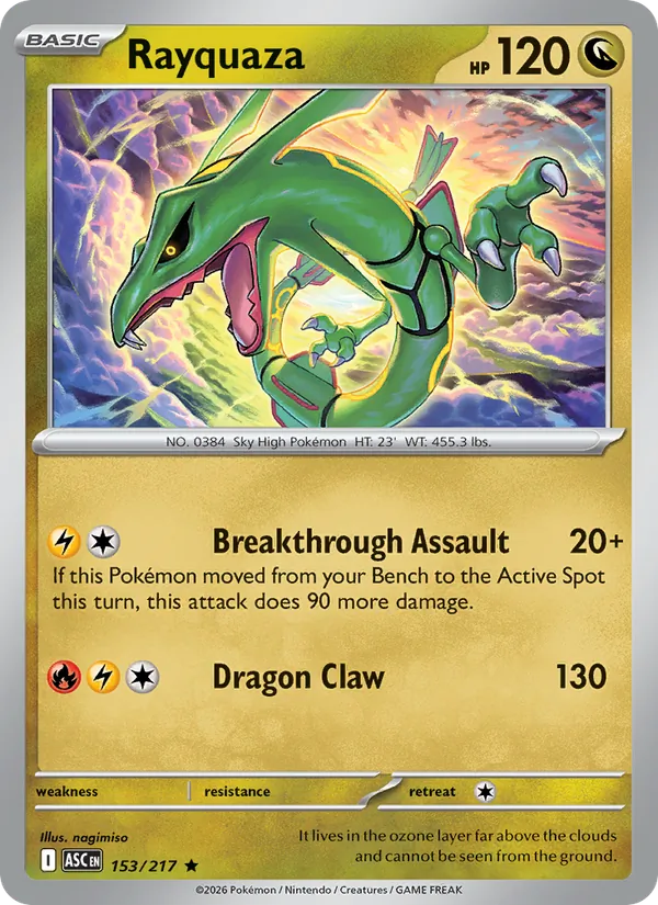 Rayquaza 153/217 — Ascended Heroes