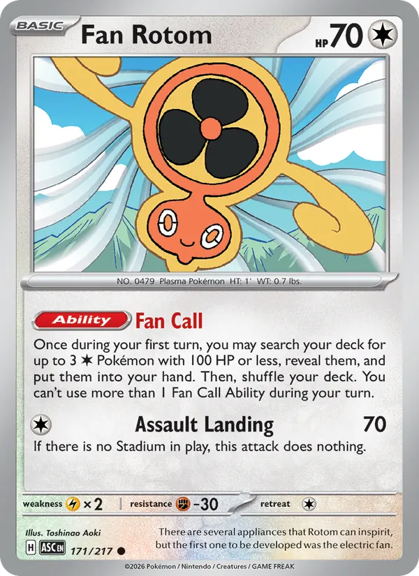 Fan Rotom 171/217 — Ascended Heroes