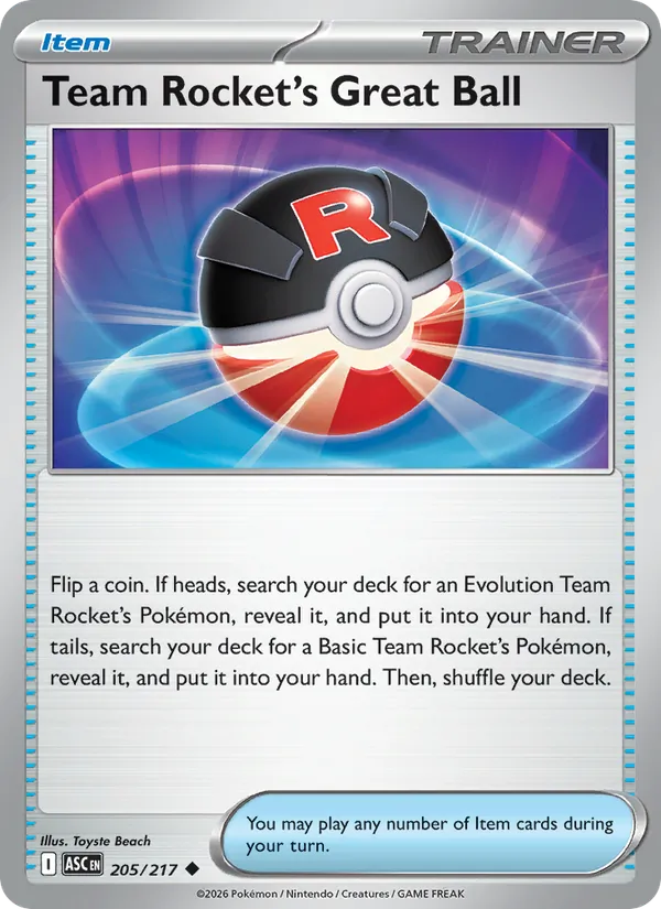 Team Rocket's Great Ball 205/217 — Ascended Heroes