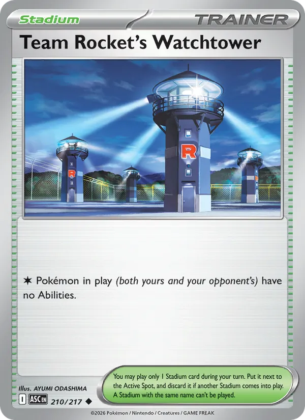 Team Rocket's Watchtower 210/217 — Ascended Heroes