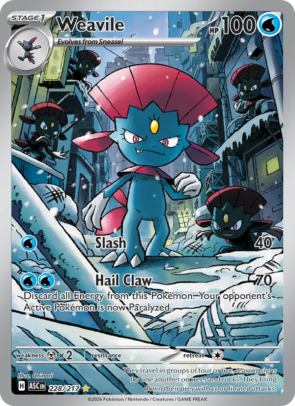 Weavile 228/217 — Ascended Heroes
