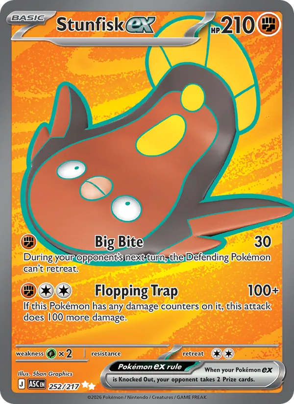 Stunfisk ex 252/217 — Ascended Heroes