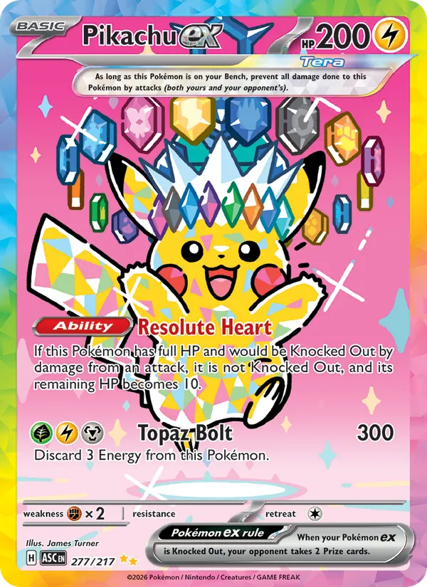 Pikachu ex 277/217 — Ascended Heroes